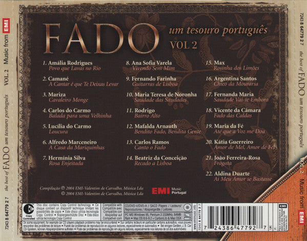 Various : The Best Of Fado (Um Tesouro Português) Vol. 2 (CD, Comp, Copy Prot.)