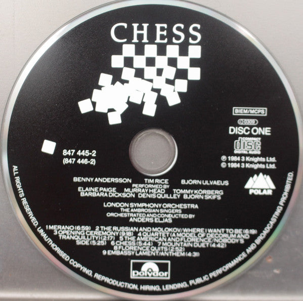 Benny Andersson, Tim Rice, Björn Ulvaeus : Chess (2xCD, Album, RE)