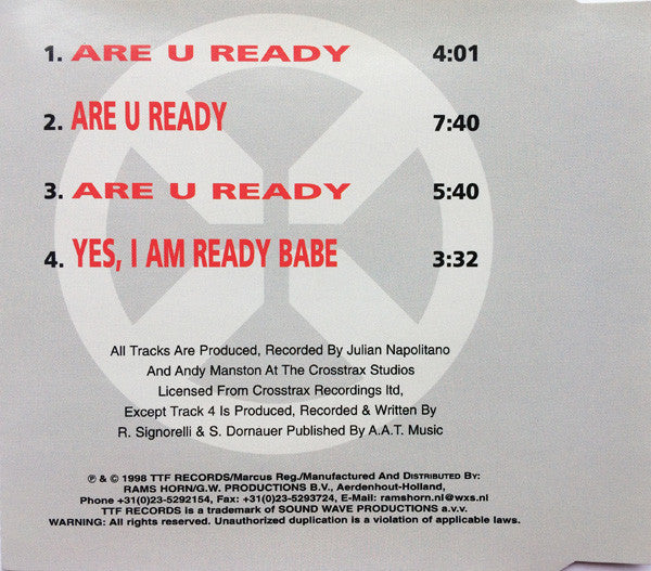 Next Generation (6) : Are U Ready (CD, Maxi)
