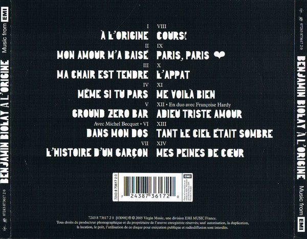 Benjamin Biolay : À L'Origine (CD, Album)