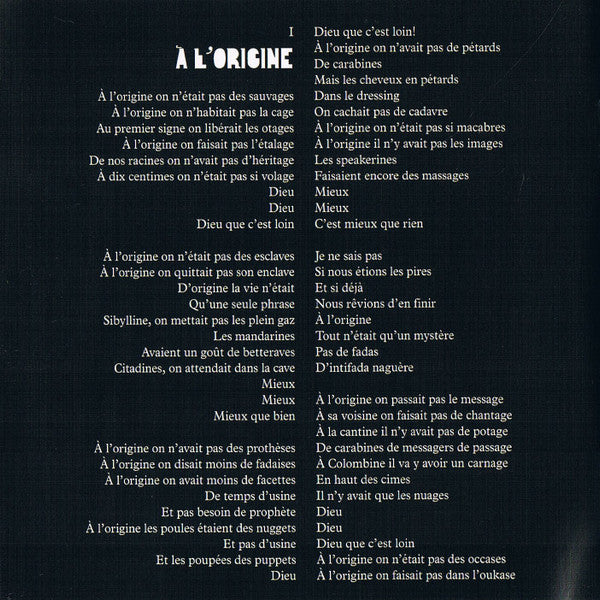 Benjamin Biolay : À L'Origine (CD, Album)