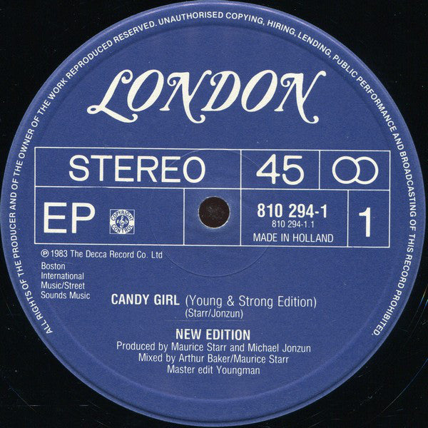 New Edition : Candy Girl (12", EP)