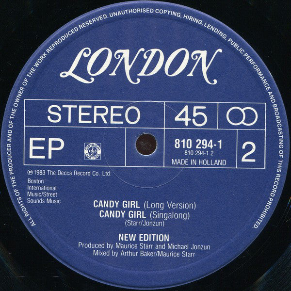 New Edition : Candy Girl (12", EP)