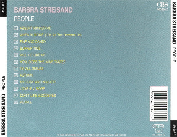Barbra Streisand : People (CD, Album, RE)