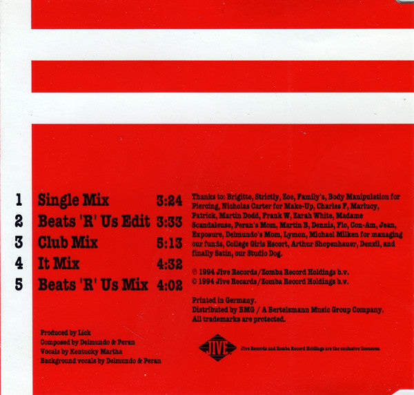 Lick Featuring Kentucky Martha : Got To Move Your Body (CD, Maxi)