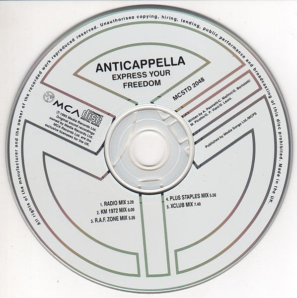 Anticappella : Express Your Freedom (CD, Single)