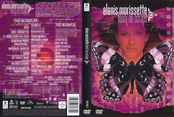 Alanis Morissette : Feast On Scraps (DVD-V, Copy Prot., Multichannel, PAL, Dua + CD, Co)