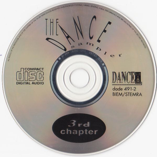 Various : The Dance Sampler - 3rd Chapter (CD, Comp, Smplr)