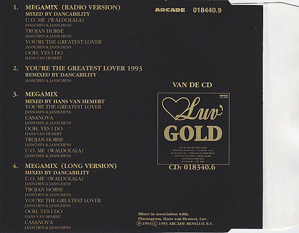 Luv' : Megamix '93 (CD, Single)