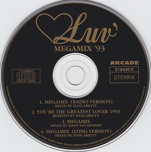 Luv' : Megamix '93 (CD, Single)