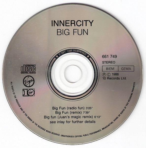 Inner City : Big Fun (CD, Maxi)