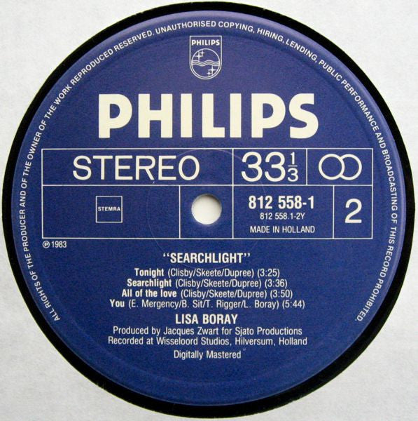 Lisa Boray : Searchlight (LP, Album)