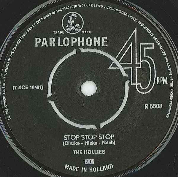 The Hollies : Stop Stop Stop (7", Single)