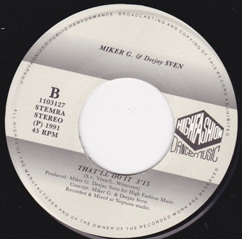 MC Miker G. & DJ Sven : Holiday Rap (Remix) (7")