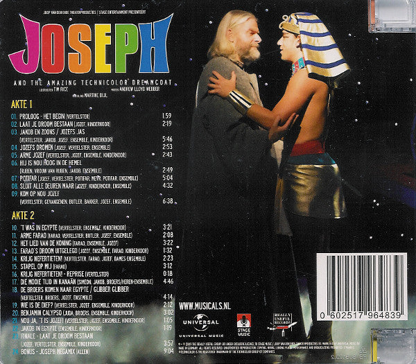 Originele Nederlandse Cast "Joseph And The Amazing Technicolor Dreamcoat" : Joseph And The Amazing Technicolor Dreamcoat (Het Nederlandse Castalbum) (CD, Album)