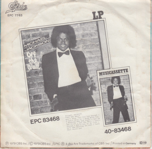 Michael Jackson : Don't Stop 'Til You Get Enough (7", Single)