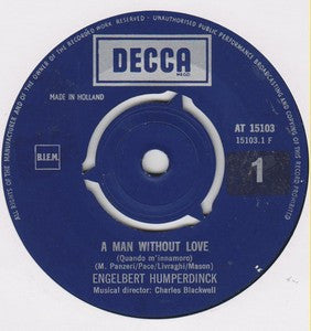 Engelbert Humperdinck : A Man Without Love (7", Single)