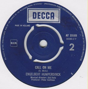 Engelbert Humperdinck : A Man Without Love (7", Single)