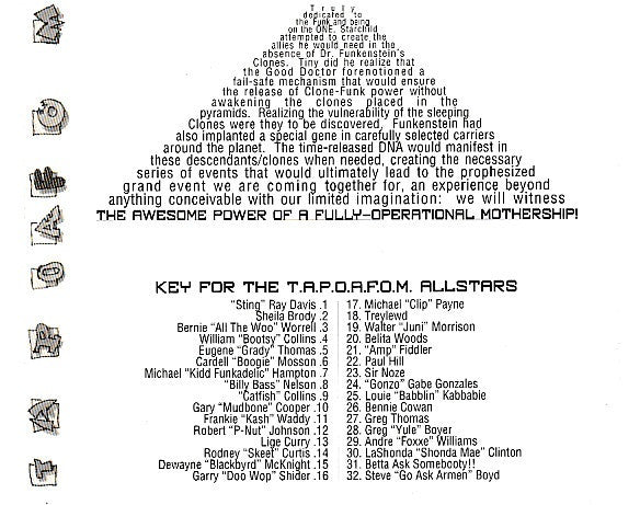 George Clinton And P-Funk All Stars : T.A.P.O.A.F.O.M. (The Awesome Power Of A Fully-Operational Mothership) (CD, Album)