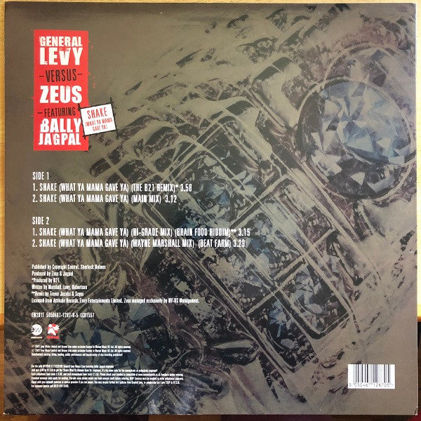 General Levy Versus Dr. Zeus Featuring Bally Jagpal : Shake (What Ya Mama Gave Ya) (12")