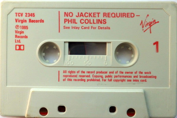 Phil Collins : No Jacket Required (Cass, Album, Gre)