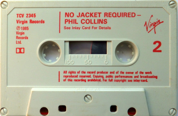 Phil Collins : No Jacket Required (Cass, Album, Gre)