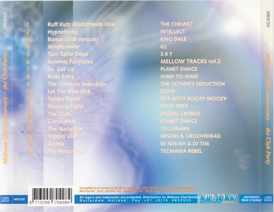 Various : 10th Year Mid-Town Records Anniversary Edition - The Club Party... (CD, Mixed)
