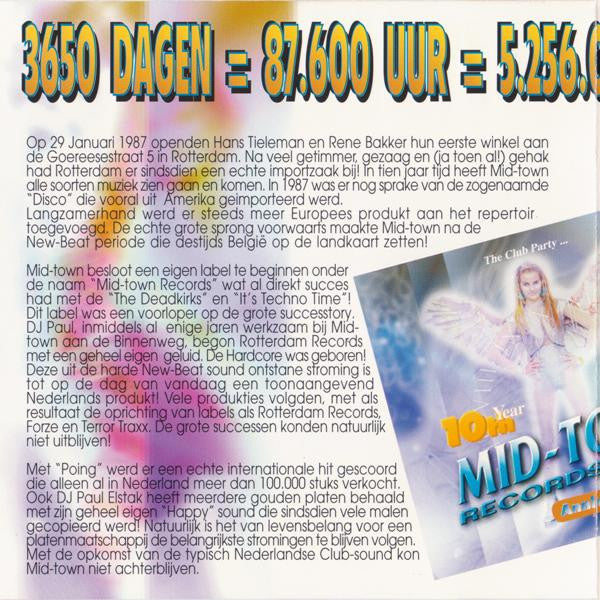 Various : 10th Year Mid-Town Records Anniversary Edition - The Club Party... (CD, Mixed)