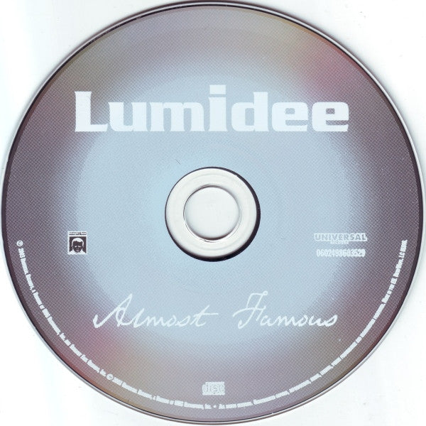 Lumidee : Almost Famous (CD, Album)