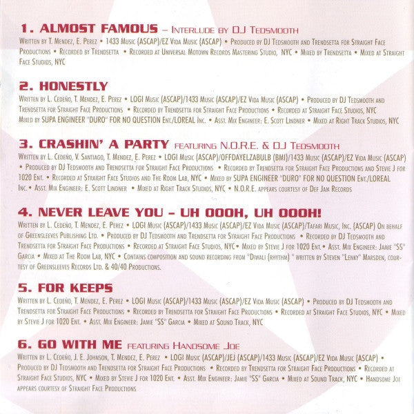 Lumidee : Almost Famous (CD, Album)