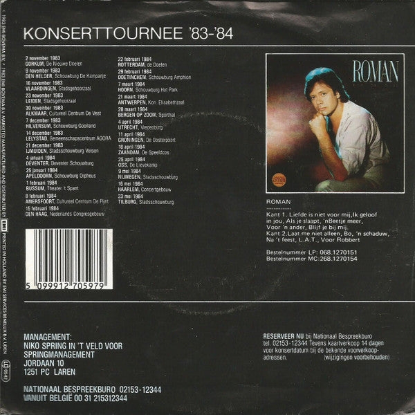 Rob de Nijs : Bo (7", Single)