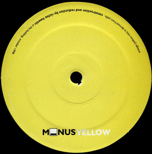 Richie Hawtin : Minus Yellow (12", S/Sided)