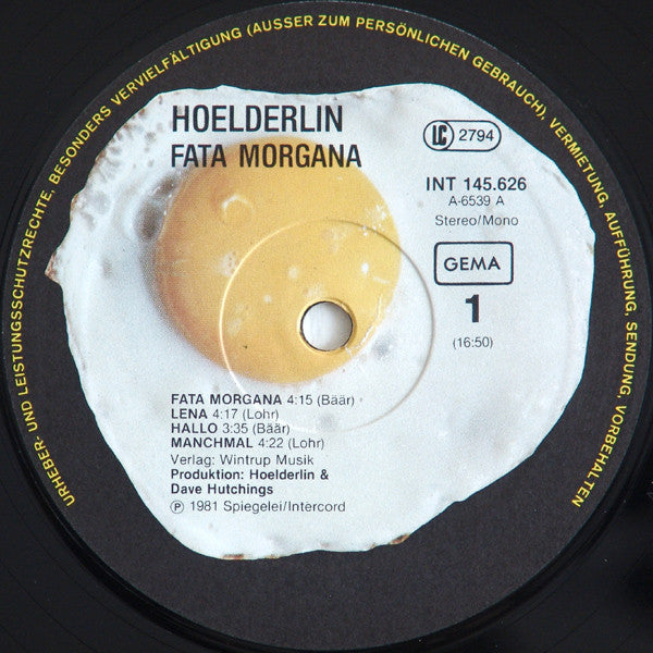 Hoelderlin : Fata Morgana (LP, Album)