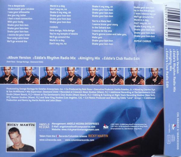 Ricky Martin : Shake Your Bon-Bon (CD, Maxi)