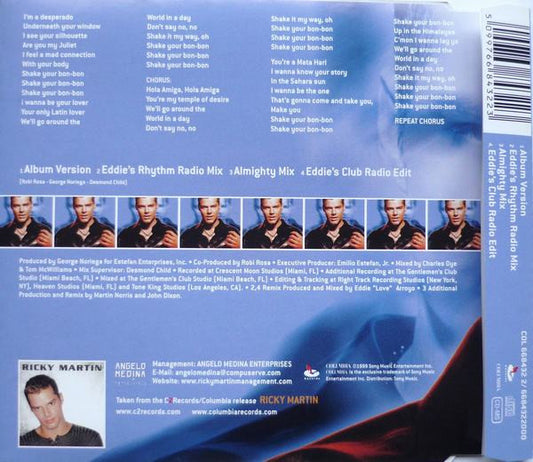 Ricky Martin : Shake Your Bon-Bon (CD, Maxi)