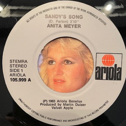 Anita Meyer : Sandy's Song (7", Single)