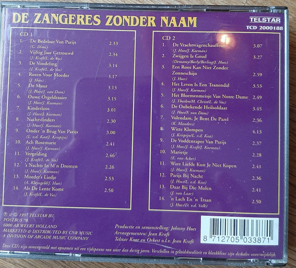 Zangeres Zonder Naam : De Mooiste Duetten Aller Tijden (2xCD, Comp)
