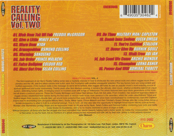 Various : Reality Calling Vol. Two (CD, Comp)