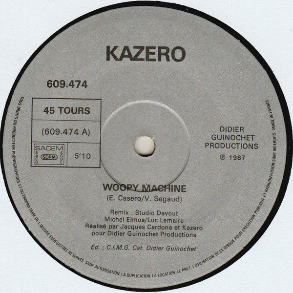 Kazero : Woopy Machine (12", Maxi)