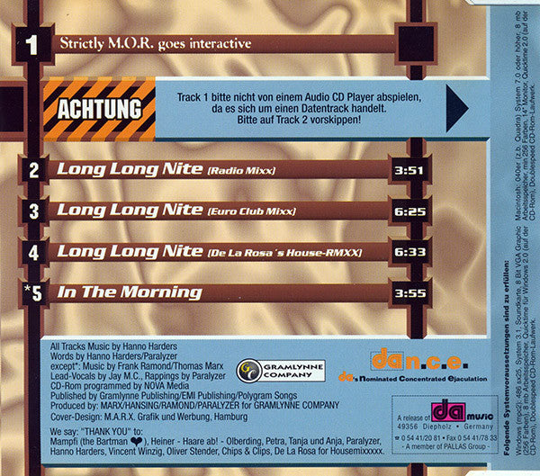 Strictly M.O.R. : Long Long Nite (CD, Maxi, Enh)