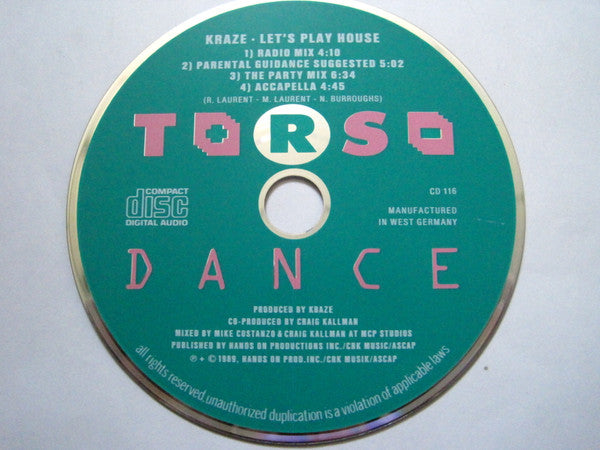 Kraze : Let's Play House (CD, Maxi)
