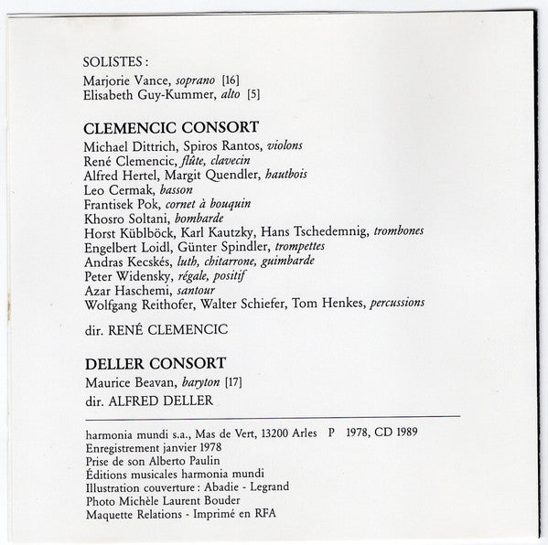René Clemencic : Molière (Musique originale du film d'Ariane Mnouchkine) (CD)