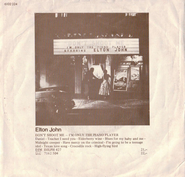Elton John : Goodbye Yellow Brick Road / Screw You (7", Single)