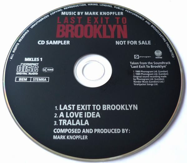 Mark Knopfler : Last Exit To Brooklyn (CD, Promo)