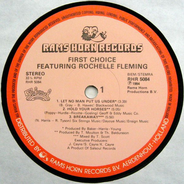 First Choice Featuring Rochelle Fleming : First Choice Featuring Rochelle Fleming (LP, Comp)
