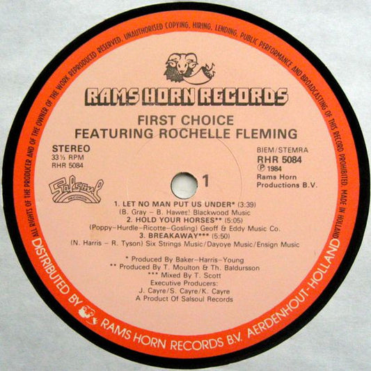 First Choice Featuring Rochelle Fleming : First Choice Featuring Rochelle Fleming (LP, Comp)