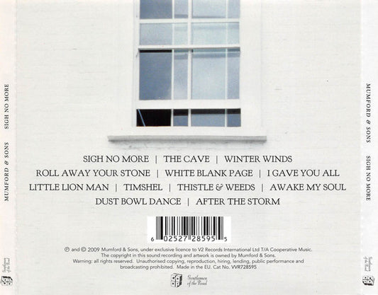 Mumford & Sons : Sigh No More (CD, Album)