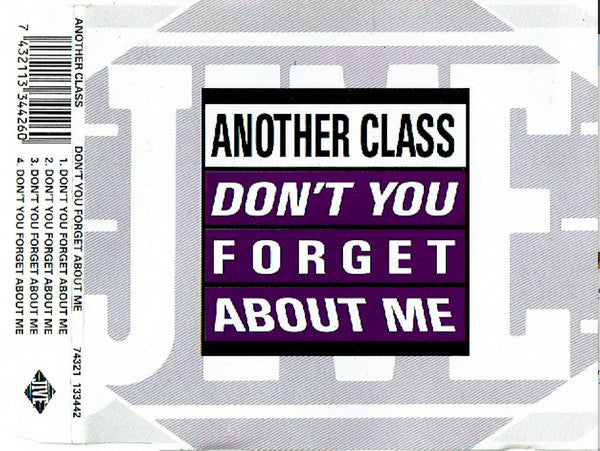 Another Class : Don't You Forget About Me (CD, Maxi)