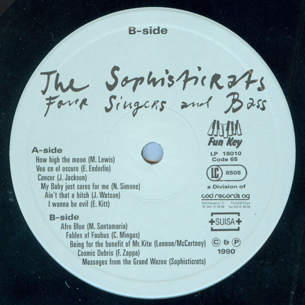 The Sophisticrats : Four Singers And Bass (LP, Album)