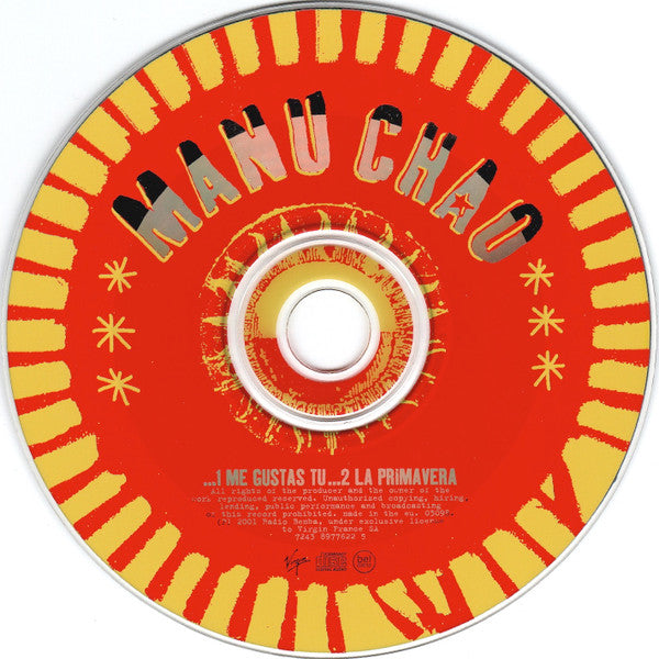 Manu Chao : Me Gustas Tu / La Primavera (CD, Single, EMI)